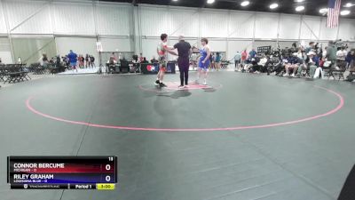 215 lbs Quarters & 1st Wb (16 Team) - Connor Bercume, Michigan vs Riley Graham, Louisiana Blue