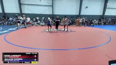 113-120 lbs Semifinal - Kaysic Lundquist, Big Cat Wrestling Club vs Benjamin Sommers, Outlaw Wrestling Club