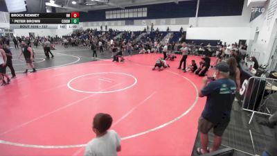 157 lbs Semifinal - Peter Brown, Canyon Springs High School Wre vs Brock Kenney, Reign WC