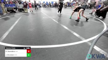55 lbs Quarterfinal - Ryatt Saunders, Shelton Wrestling Academy vs Joshua Brunson, Noble Takedown Club