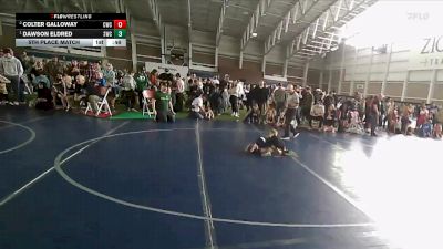 44 lbs 5th Place Match - Dawson Eldred, Shootbox Wrestling Club vs Colter Galloway, Charger Wrestling Club