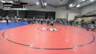 106 lbs Final - Javen Russo, Georgia United MS vs Evan Cies, Kraken Revival