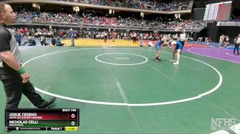 5A 144 lbs Quarterfinal - Josue Cedeno, White Settlement Brewer vs Nicholas Celli, Midlothian