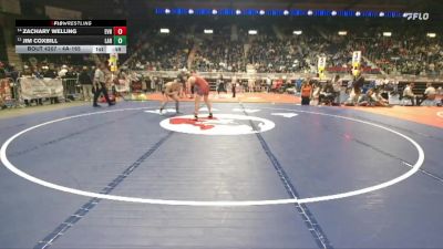 4A-165 lbs Cons. Round 1 - Zachary Welling, Evanston vs Jim Coxbill, Laramie