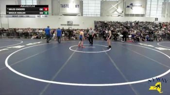 134 lbs Round 4 - Brock Keeler, District 3 Wrestling vs Miles Enders, Cazenovia Wrestling Club
