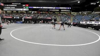 165 lbs Cons. Round 4 - 9 Reese Jones, Life vs 11 Eli Clemmons, Cumberland