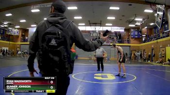 165 lbs Cons. Round 2 - Ryan Wadsworth, Hunter vs Gunner Johnson, Taylorsville