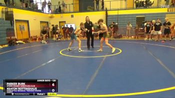 126 lbs Cons. Round 1 - Parker Burk, Spider Monkey Wrestling Club vs Keaton Rottinghaus, Manhattan Regional Training Center (MRTC)
