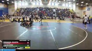 145 lbs Champ. Round 2 - Colten Byrd, Barracuda Wrestling Club vs Emmanuel Celestin, Golden Bears
