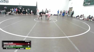 190 lbs Round 4 - Nadia Clark, Bentonville High School vs Britney Pineda Herrera, The Best Wrestler