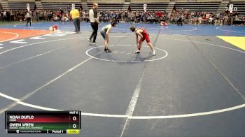 85 lbs Cons. Semi - Noah Duflo, Pierz vs Owen Wren, Dassel-Cokato-Litchfield