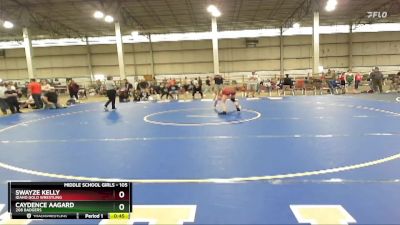 105 lbs Cons. Semi - Swayze Kelly, Idaho Gold Wrestling vs Caydence Aagard, 208 Badgers