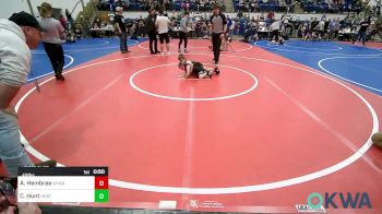 49 lbs Round Of 32 - Audrey Hembree, Wyandotte Youth Wrestling vs Clayton Hunt, Heat