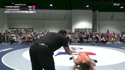 70 lbs Cons. Round 4 - Cutter Sheets, Cowboy RTC/ Titan Mercury Wrestling Club (TMWC) vs Lucas Kapusta, Mat Town USA