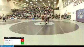 285 lbs Quarterfinal - Marquies A`au, Milwaukie vs Neal Walter, North Bend