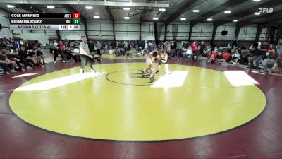 144 lbs Round 5 (8 Team) - Cole Manning, American Fork vs BRIAN MARQUEZ, Manti