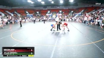 70 lbs Cons. Round 3 - Brycen Hein, Michigan West WC vs Dylan Grinnell, Lakewood WC