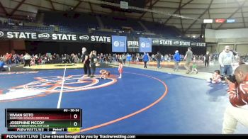 30-34 lbs Round 1 - Josephine McCoy, Askeo International Mat Club vs Vivian Soto, Sunnyside Ironman Wrestling