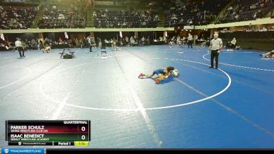 67 lbs Quarterfinal - Isaac Benedict, Sebolt Wrestling Academy vs Parker Schulz, Viking Wrestling Club (IA)