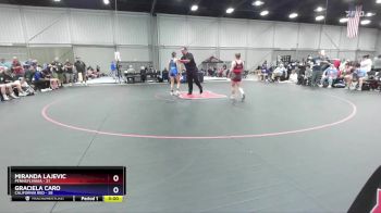 100 lbs Round 2 (8 Team) - Miranda Lajevic, Pennsylvania vs Graciela Caro, California Red