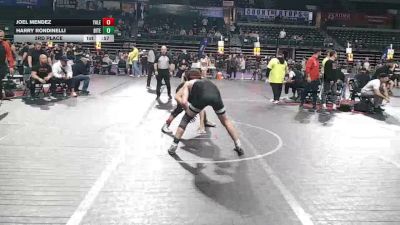 136 lbs 3rd Place - Joel Mendez, Yale Street vs Harry Rondinelli, Bitetto Trained Wrestling