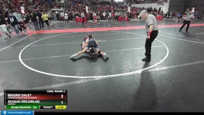 130 lbs Cons. Round 2 - Keagan DesJarlais, Antigo vs Braden Daley, Askren Wrestling Academy