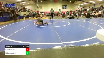 84 lbs Rr Rnd 3 - Cannon Daniels, Bristow Youth Wrestling vs Noah Zumwalt, Grove Takedown Club