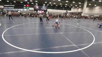 144 lbs Cons. Sub-rd Of 32 - Nash Werner, Ohio vs Andrew Staab, Callan Wrestling Academy