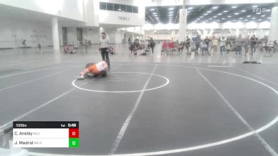 130 lbs Consi Of 8 #1 - Canin Ansley, Wlv Jr Wrestling vs James Madrid, NM Royalty