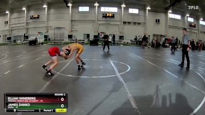 88 lbs Round 2 - James Danko, SHWA vs Elijah Wineberg, Prodigy Wrestling Academy