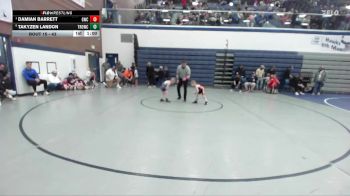 43 lbs Quarterfinal - Damian Barrett, Grizzly Wrestling Club vs Takyzen Landon, Thunder Ridge Outlaws Wrestling Club