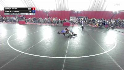 92 lbs Cons. Round 2 - Colton Miller, Smooth Moves Wrestling Club vs Colton Clemens, Lodi Wrestling Club