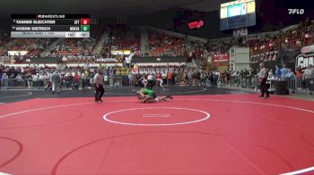 120 lbs 5th Place Match - Koehn Dietrich, Mulvane vs Tanner Sleichter, Santa Fe Trail Hs