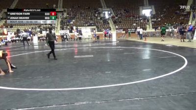 1A-4A 150 Cons. Round 3 - Greyson Farr, Cleburne County vs Jonah Beaver, Houston Academy