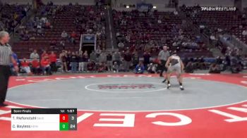 120 lbs Semifinal - Travis Riefenstahl, Saucon Valley Hs vs Cole Bayless, Reynolds Hs