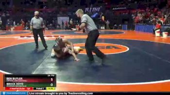 2 lbs Cons. Round 1 - Brock Hoyd, Riverside (Brookfield) vs Ben Butler, Crystal Lake (Central)