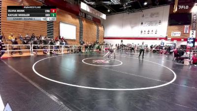 105 lbs Champ. Round 1 - Kaylee Whisler, Sheridan vs Olivia Munk, Lyman