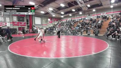 126 lbs 1st Place Match - Ronnie Ramirez, Walnut vs Aden Arista, Lakeside