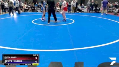 124 lbs Champ. Round 1 - Olivia Engel, WA vs Genevie Mondero, OR