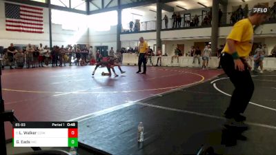 85-93 lbs Champ. Round 1 - Leonidas Walker, Tecumseh Wrestling Club vs Gabriel Eads, Iguana Wrestling Club