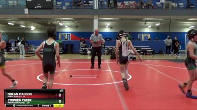 80 lbs Round 5 (6 Team) - Stephen Cheek, Medina Highland vs Nolan Madson, Oregon Clay