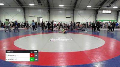 90 lbs Rr Rnd 3 - Samuel Duque, Backyard Bullies Wrestling Club vs Colton Reed, Pedraza Wrestling