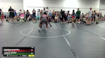 144 lbs Round 6 (8 Team) - Adrian Harris, Myland WA vs Quesean Dowdell, Front Royal WC