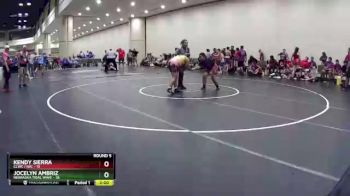 165 lbs Round 5 (10 Team) - Kendy Sierra, CLWC / IWC vs Jocelyn Ambriz, Nebraska Tidal Wave