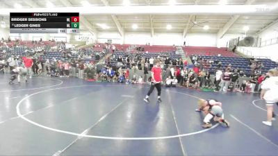 80 lbs Champ. Round 1 - Bridger Sessions, Uintah Wrestling vs Ledger Gines, Fremont Wrestling Club