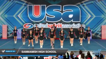 Sammamish High School [2019 Medium Varsity Show Cheer Novice (13-16) Day 1] 2019 USA Spirit Nationals