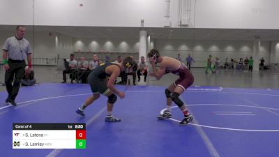 141 lbs Consi Of 4 - Sam Latona, Virginia Tech vs Sergio Lemley, Michigan