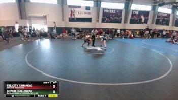 107 lbs Semifinal - Sophie Galloway, El Paso Wildcats Wrestling Club vs Felicity Tarango, ReZults Wrestling