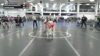 100 lbs Consi Of 8 #2 - David Metckhvarishvili, Waltham vs Cooper Grant, Maine Hammahs
