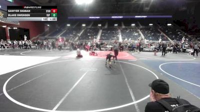 62 lbs Rr Rnd 2 - Sawyer Sigman, Sturgis Youth WC vs Blake Swensen, Top Of The Rock WC